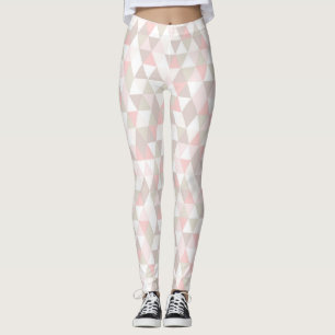 Geometrische Leggings für Peach/Tan Blush Triangle