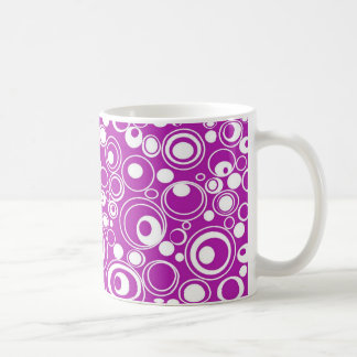 Geometrische lila Kreise Tasse