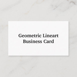 Geometrische Lineart Visitenkarte