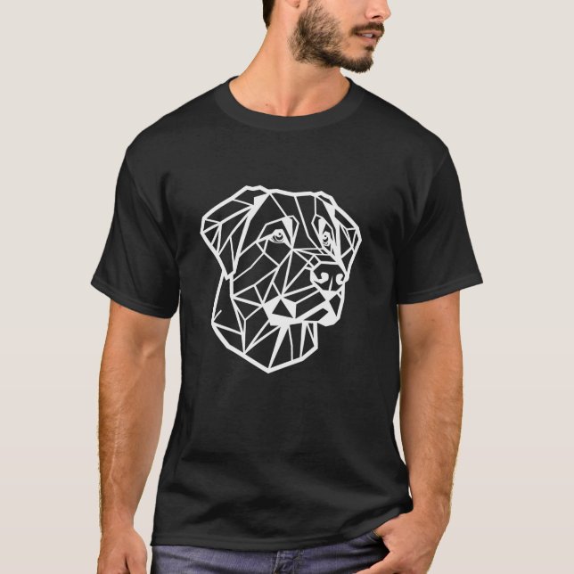 Geometrische Linie Art Anatolian Shepherd Dog Kang T-Shirt (Vorderseite)