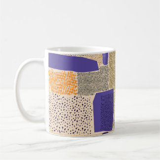 Geometrische Linien mit Unterteilung in Abstrakte Kaffeetasse