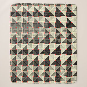 Geometrische Linien Muster Sherpadecke