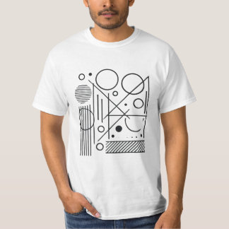 Geometrische Linien T-Shirt