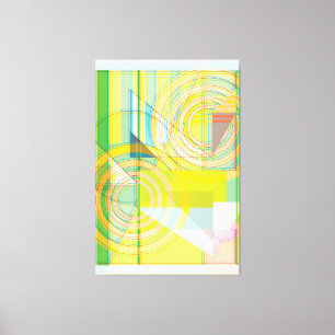 Geometrische Linienformen Stretched Canvas Print Leinwanddruck