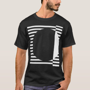 geometrische Liniengestaltung T-Shirt