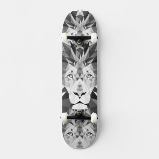 Geometrische Lötfarbe Schwarz/Weiß Skateboard