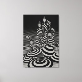 geometrische Magic Mushrooms der Leinwand grau