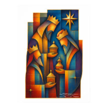 Geometrische Magier - Drei Weise Männer Weihnachts