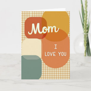 Geometrische Mama Ich Liebe Dich Karte