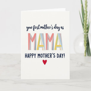 Geometrische Mama Muttertags-Karte Karte