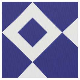 Geometrische Marine und weißes Stoff