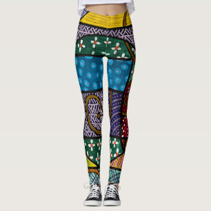 geometrische mehrfarbige Leggings von Laurie