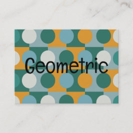 Geometrische Minimalistische moderne Geometrie Visitenkarte