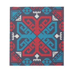 Geometrische Mode klassisch niedlich-trendy bunt Notizblock