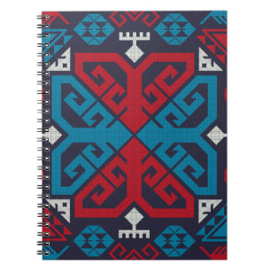 Geometrische Mode klassisch niedlich-trendy bunt Notizblock