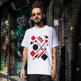 Geometrische Mode T-Shirt