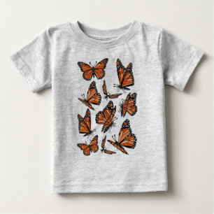 Geometrische Monarchfalter Baby T-shirt