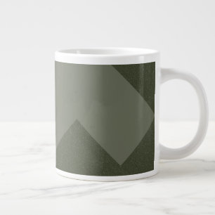 Geometrische Moosgrüne moderne Tasse