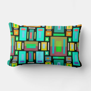 Geometrische Mosaik-Formen Box Quadrat-Design Kiss Lendenkissen