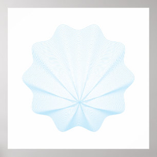 Geometrische Muschel I Poster