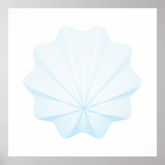 Geometrische Muschel I Poster (Vorne)