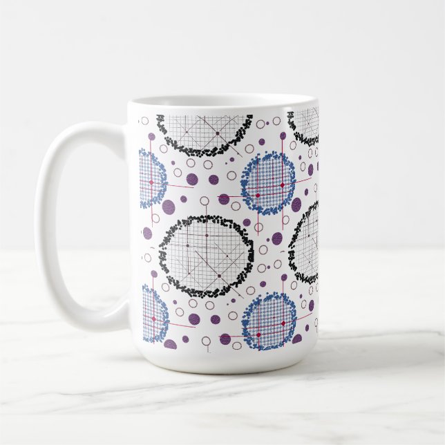 Geometrische Muster für modernes Design Kaffeetasse (Links)