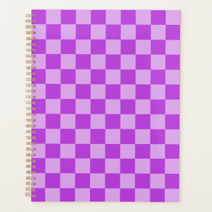 Geometrische Muster in Lila und Helllila Planer