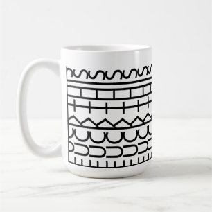 Geometrische Muster Keramik Kaffeemaschine Tasse -