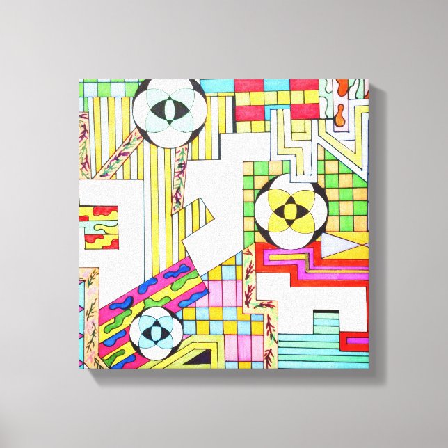 Geometrische Muster Leinwanddruck (Vorderseite)