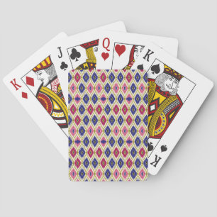 Geometrische Muster: Traditionelle Textile Illustr Spielkarten