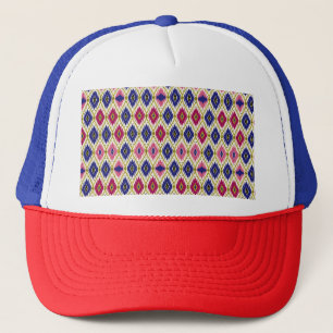 Geometrische Muster: Traditionelle Textile Illustr Truckerkappe