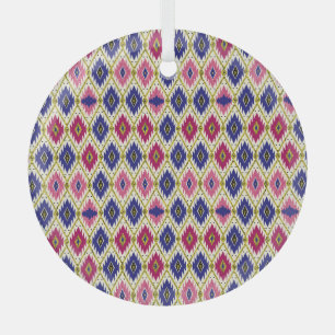Geometrische Muster: Traditionelle Textilillustrat Ornament Aus Glas