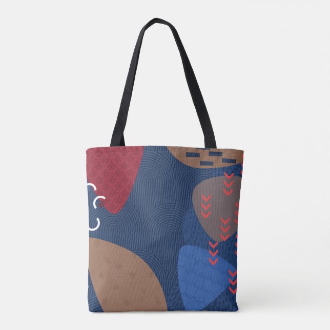 Geometrische nächtliche Tasche (Rückseite)