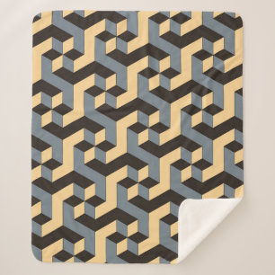 geometrische nahtlose Kachel mit komplexen rotiere Sherpadecke