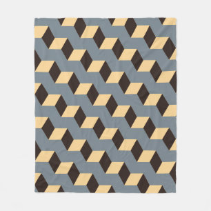 geometrische nahtlose Kachel mit kubischer Treppe Fleecedecke