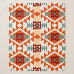 Geometrische Nahtlose Muster im indianischen Stil Sherpadecke