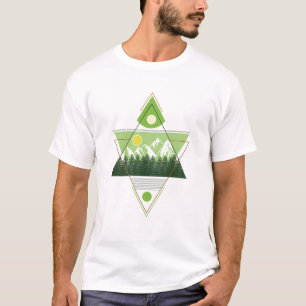 Geometrische Naturharmonie T-Shirt