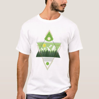 Geometrische Naturharmonie T-Shirt