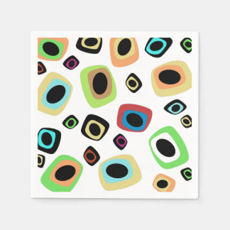 Geometrische Neapel aus dem Mittelalter Serviette