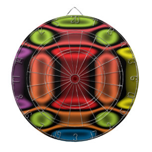 Geometrische Neon Dartscheibe