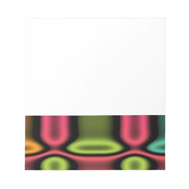 Geometrische Neon Notizblock (Vorderseite)