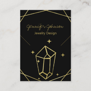 Geometrische Netzklace-Display-Karte für Gold Foil Visitenkarte
