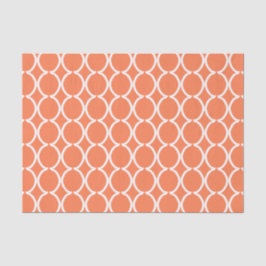 Geometrische Ogee-Gitter-Koralle Seidenpapier