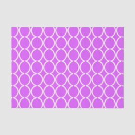 Geometrische Ogee-Gitterstruktur Hot Pink Seidenpapier