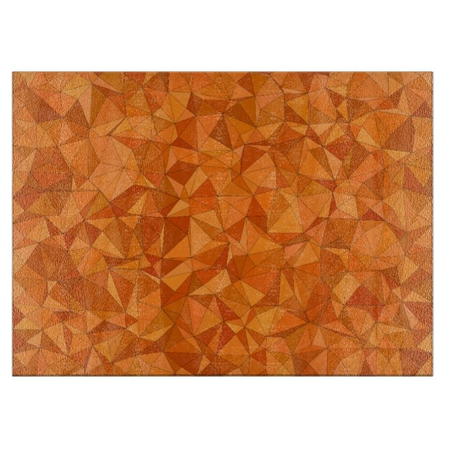 Geometrische Orangenformen Schneidebrett (Vorderseite)