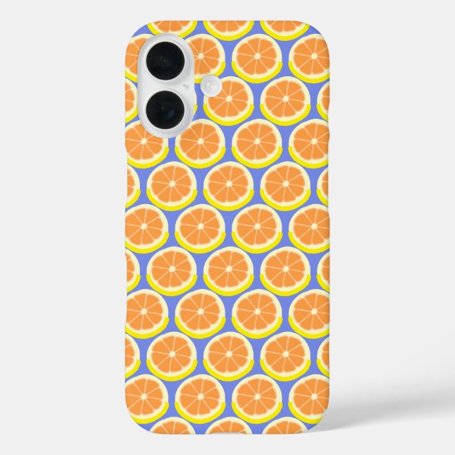 Geometrische Orangenscheiben Amalfi-Küste Case-Mate iPhone Hülle (Rückseite)
