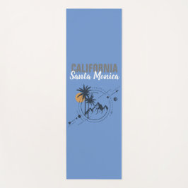 Geometrische Palmen von Santa Monica California Yogamatte