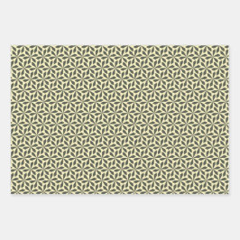 geometrische Pastelldesigns Geschenkpapier Set