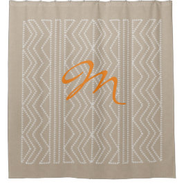 Geometrische Pfeillinen nach benutzerdefinierten M Duschvorhang