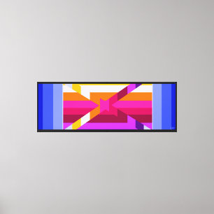 Geometrische Pixel Leinwanddruck